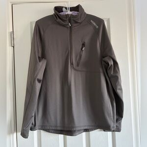 Nomad Gray Quarter Zip Performance Top Men Size Large